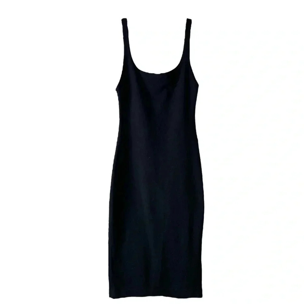 ZARA | BLACK STRETCH BODYCON  DRESS SIZE S - Picture 5 of 9